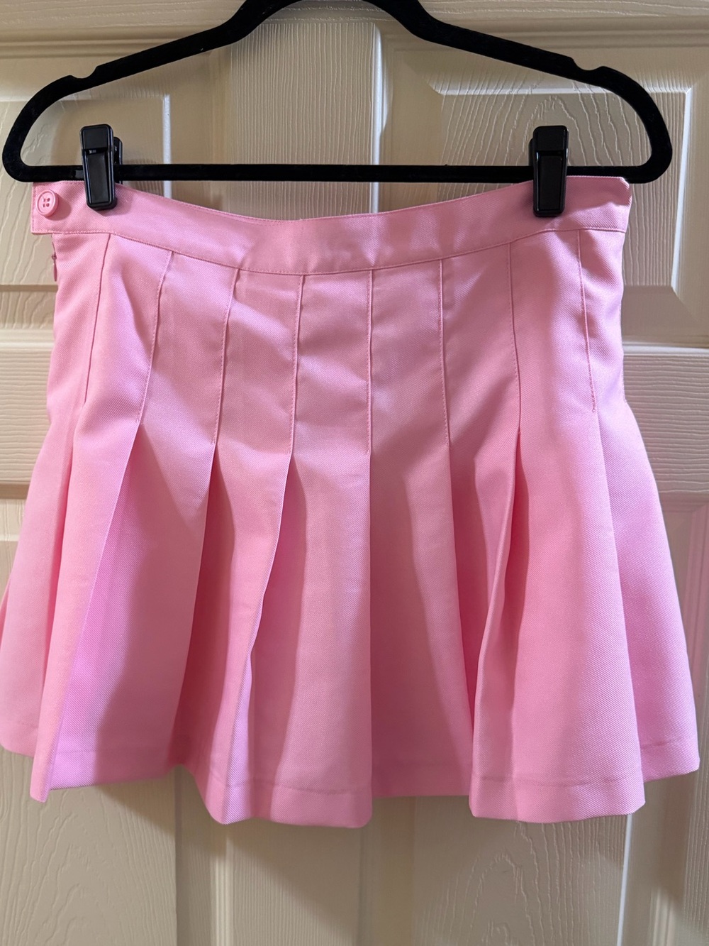 American Apparel Pink Pleated Mini Skirt